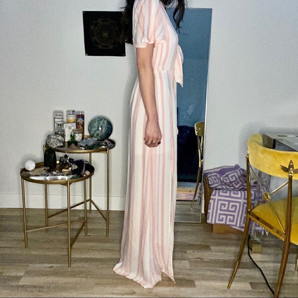 Lost + Wander Pink White Stripe Maxi Dress - Picture 5 of 8